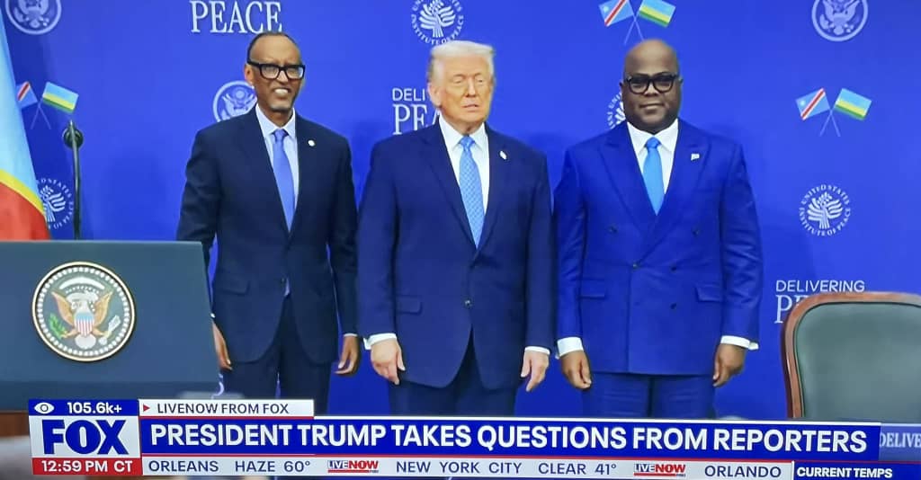 Washington : Félix Tshisekedi et Paul Kagame entérinent l’accord de paix sous la médiation du président américain Donald Trump